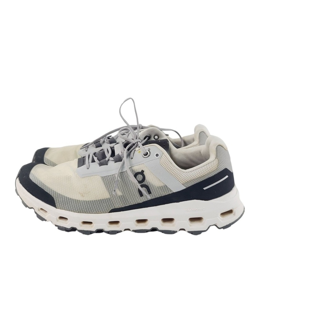 On, Running, Sport, Casual Athletic Sneakers, Women, Size 8.5, Grey Black Cream.
